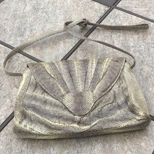 Vintage snakeskin print purse